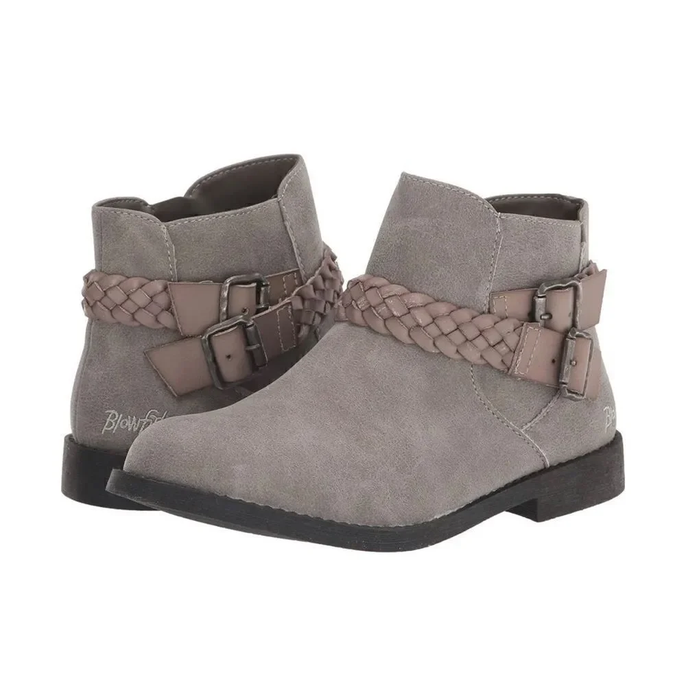Blowfish Malibu Girls Size 5 Keepsake-k Ankle Boot in Smokey Gray
